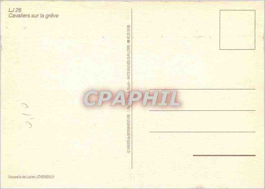 CPM Cavaliers sur la greve  — Verso