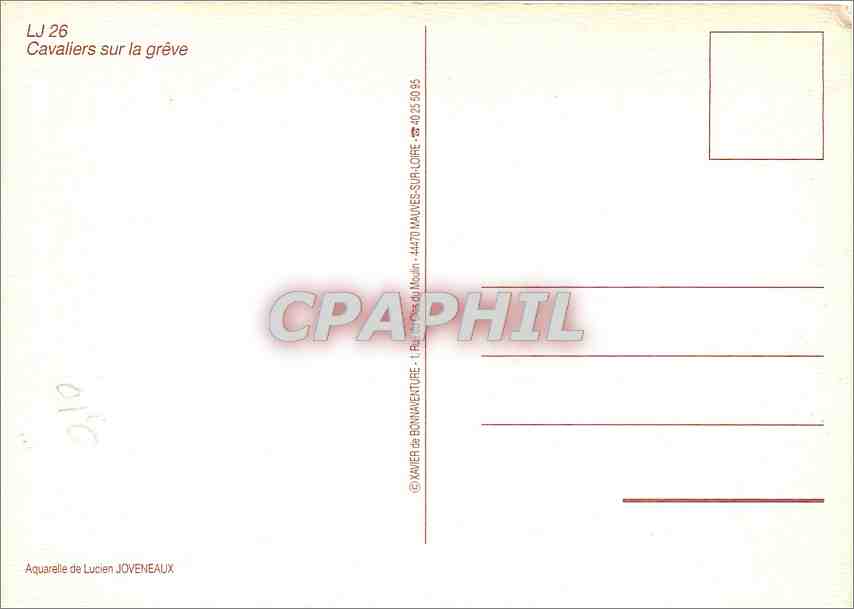 CPM Cavaliers sur la greve  — Verso