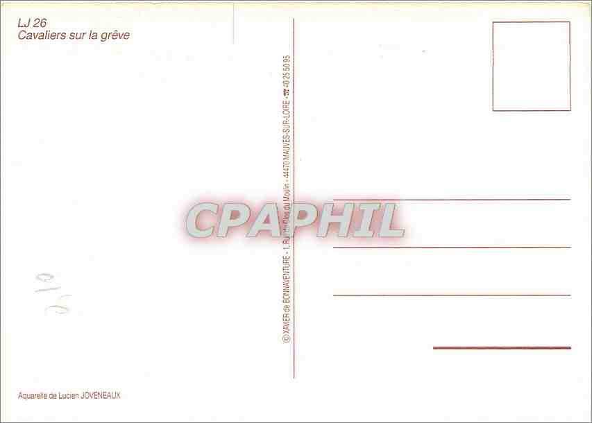 CPM Cavaliers sur la greve  — Rückseite