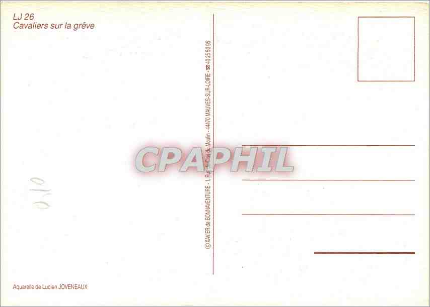 CPM Cavaliers sur la greve  — Rückseite