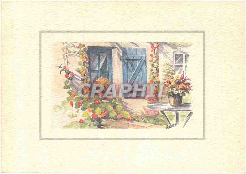 CPM Collection florale Aquarelle de Gwendal le Bayon 