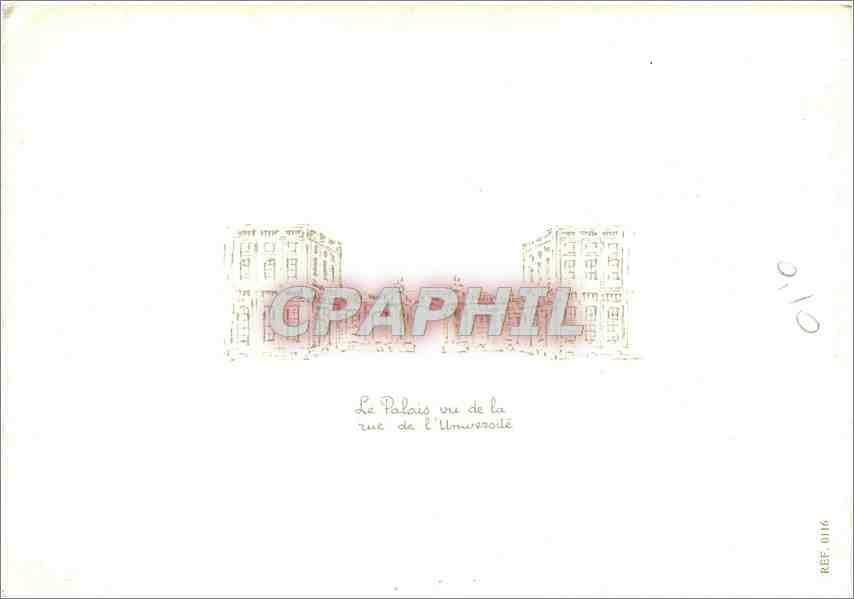 CPA Paris Assemblee Nationale — Verso