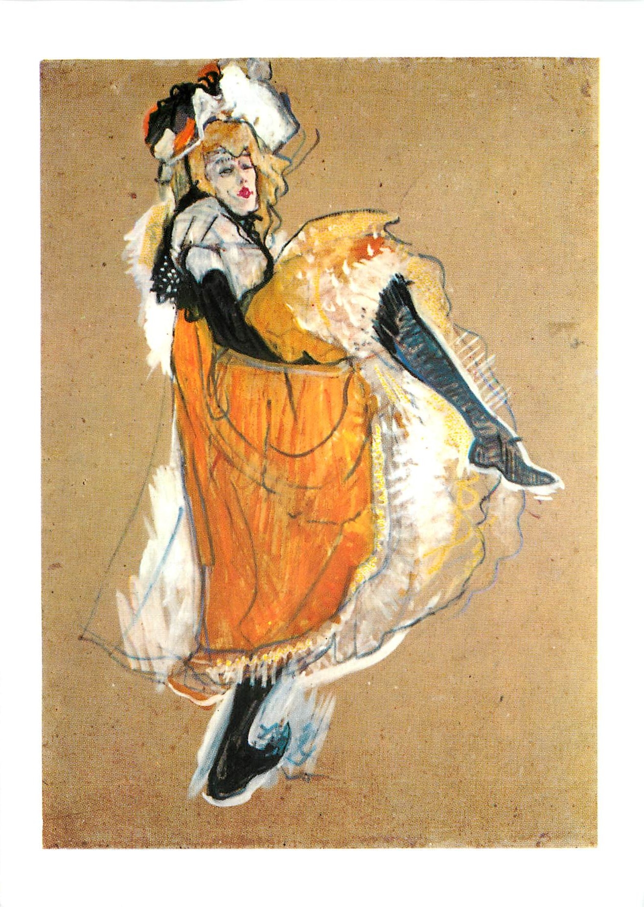 CPA Henry de Toulouse Lautrec Jane Avril dansant 