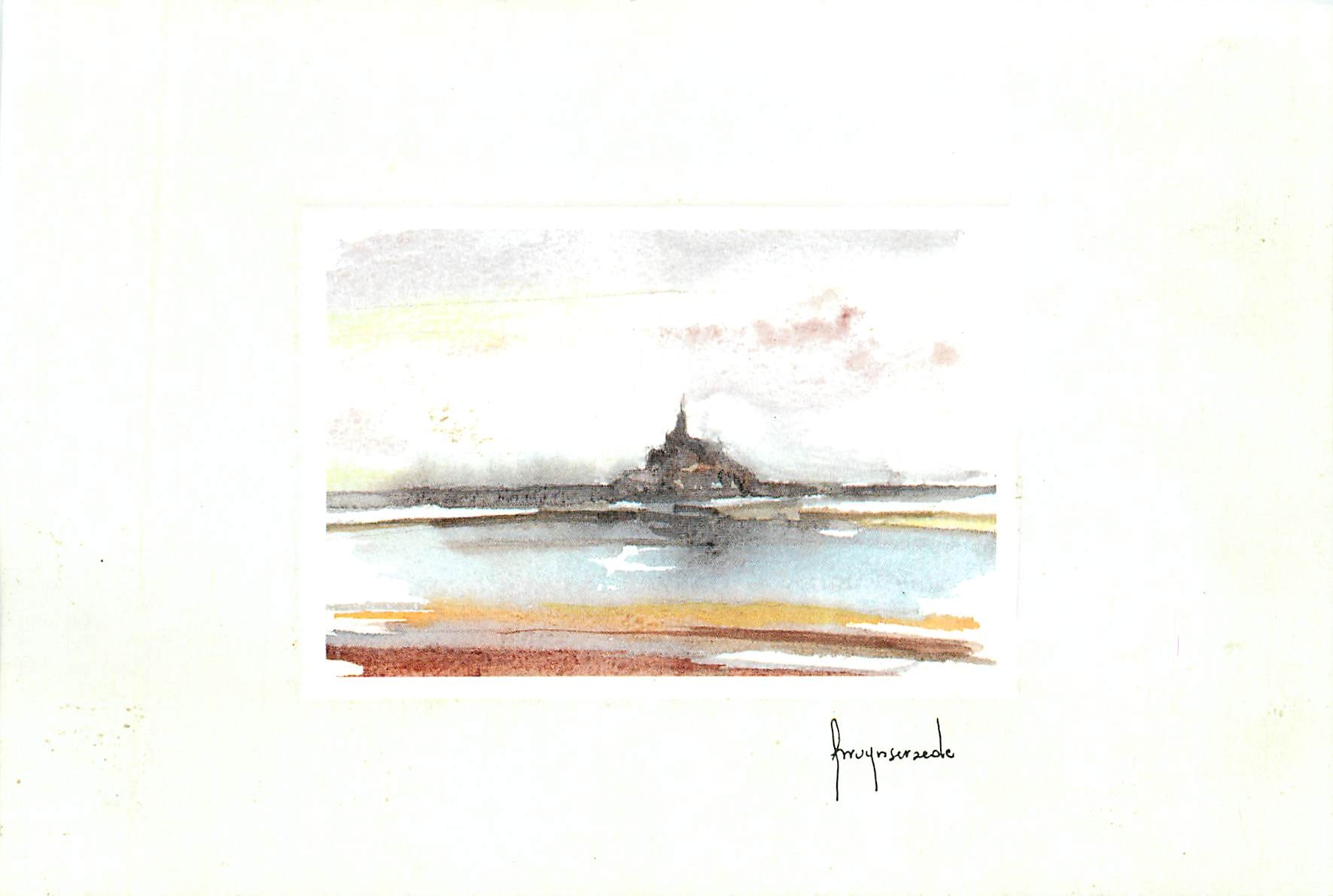 CPA Aquarelle de J Bruynseraede 