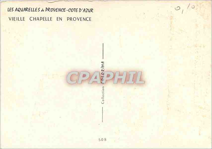CPA Vieille Chapelle en Provence  — Rückseite