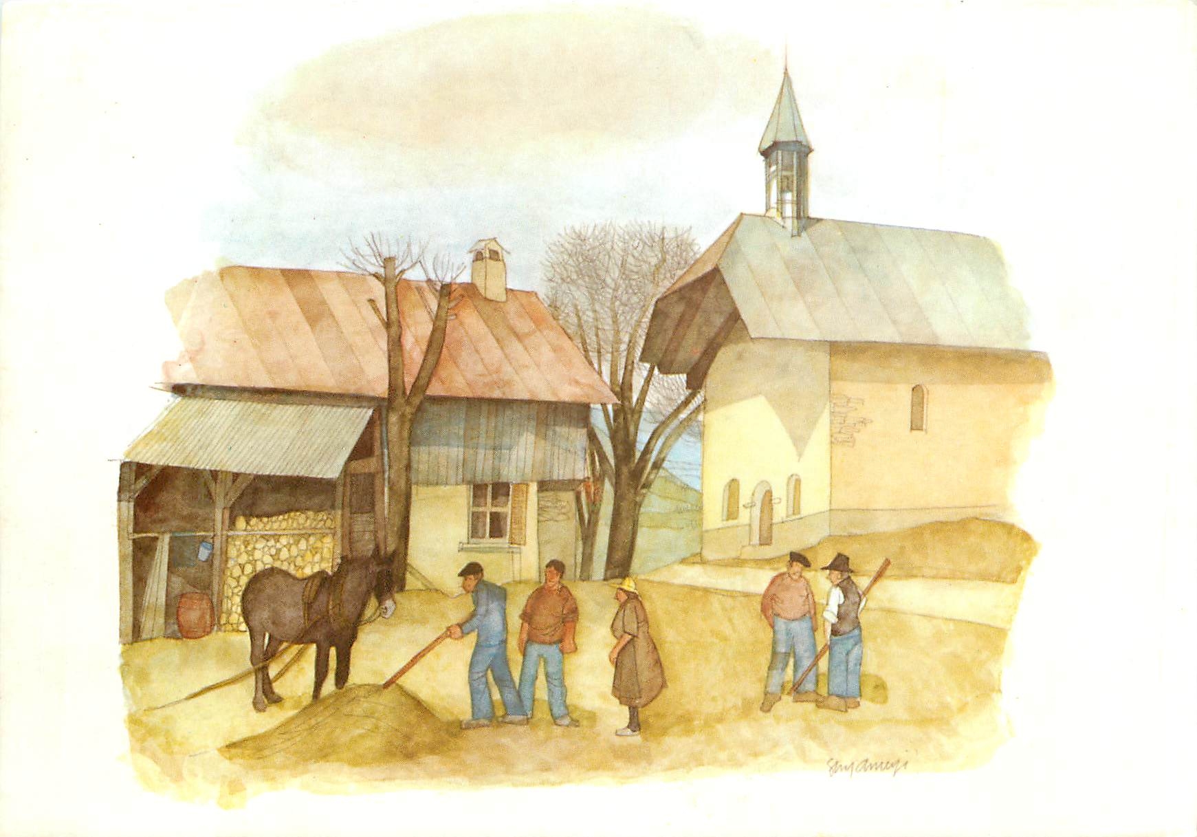 CPA Guy Ameye Aquarelle Valloire 