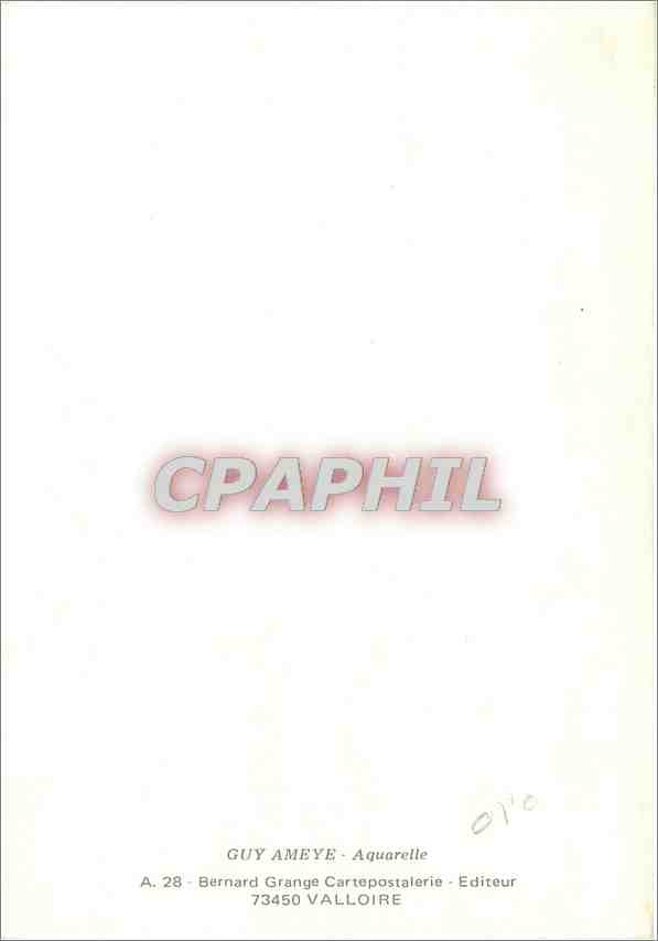 CPA Guy Ameye Aquarelle Valloire  — Rückseite