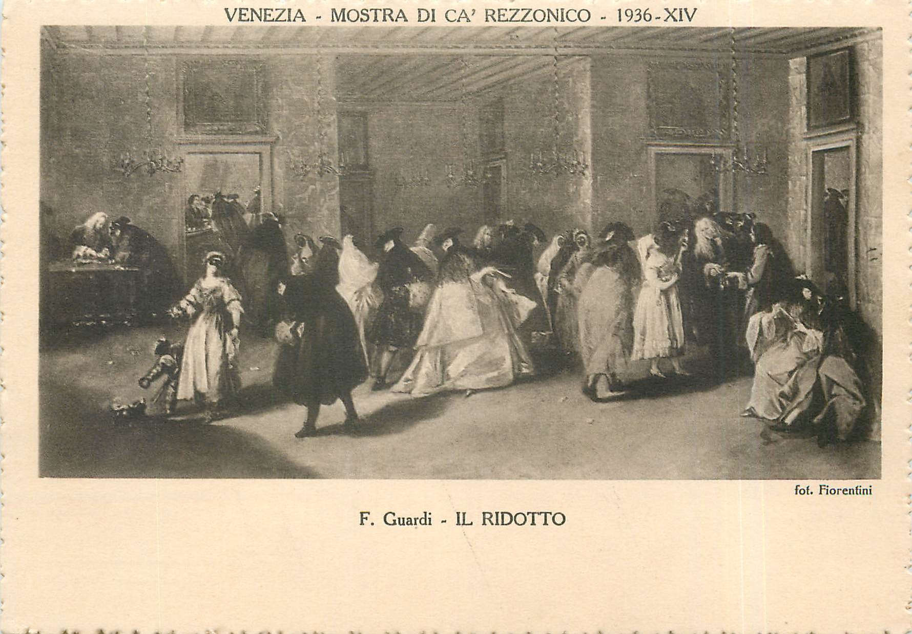 CPA Venezia Mostra di Ca Rezzonico F Guardi Il Ridotto 