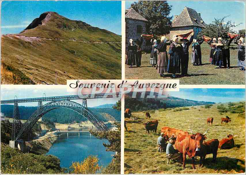 CPM Souvenir d'Auvergne Le Viaduc de Garabit 