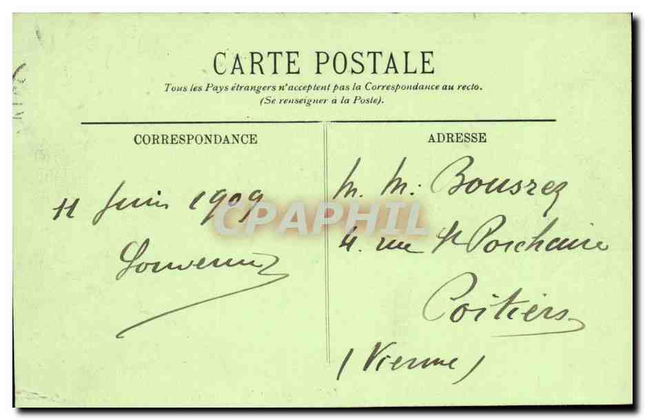 Saint-Malo — La Tomba di Châteaubriand — A. Binot — Verso