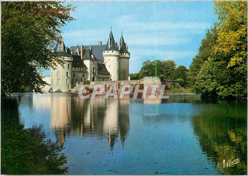 CPM Sully sur Loire Loiret Le Chateau et son reflet dans la Sange 