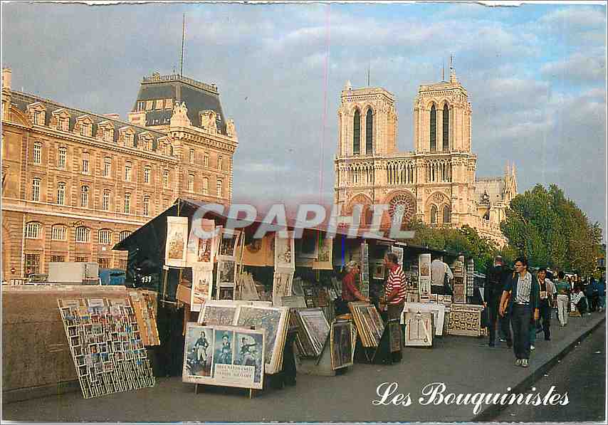 CPM Paris Notre Dame et les Bouquinistes 