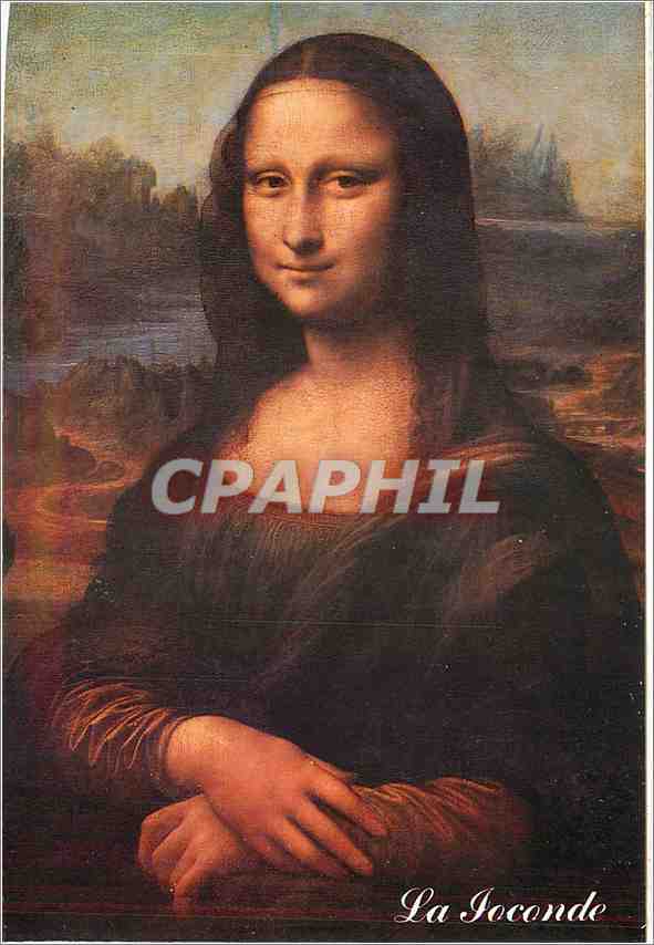 CPM Paris Musee du Louvre Leonard De Vinci La Monalisa 