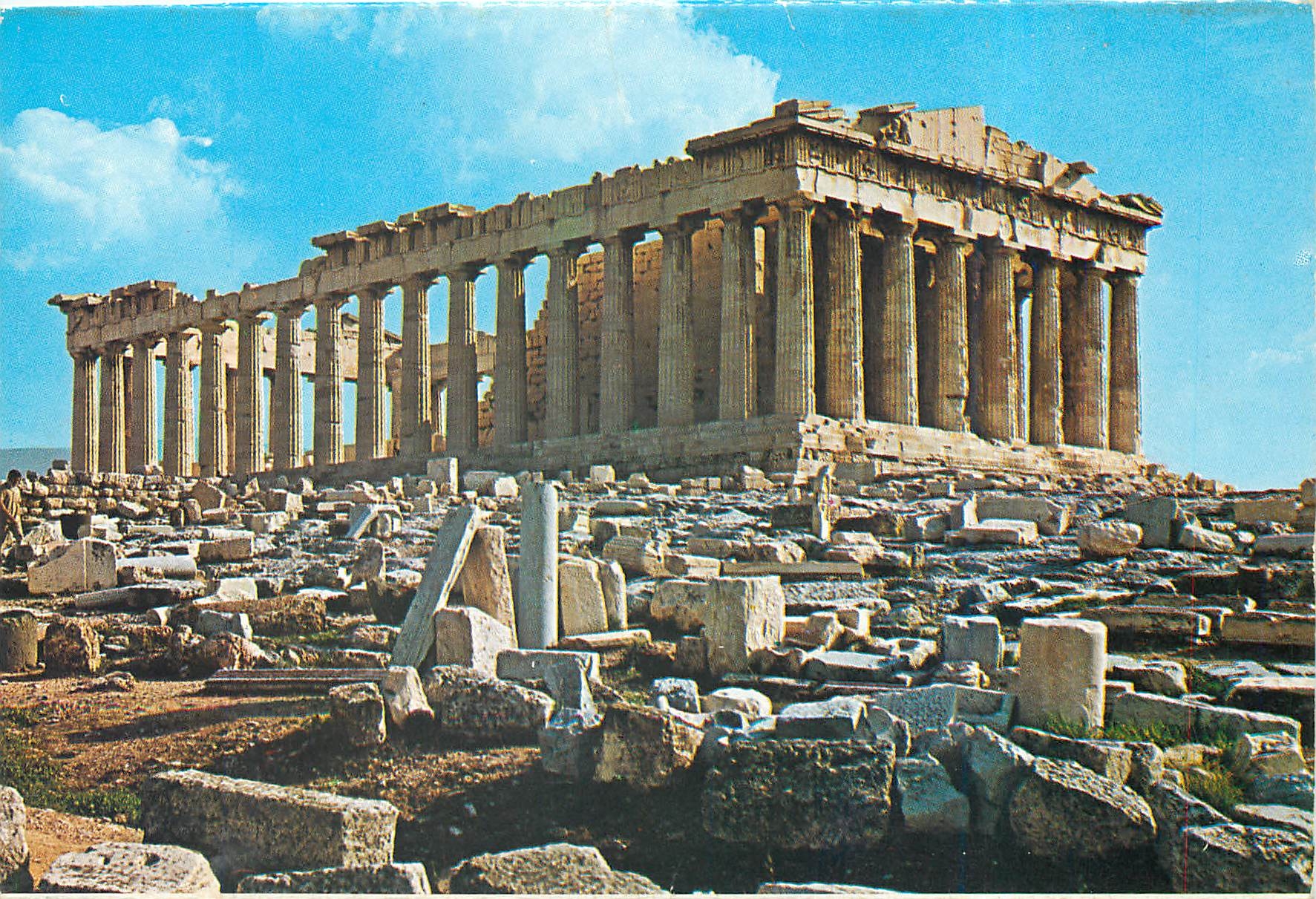 CPM Athenes Le Parthenon vue du N O 