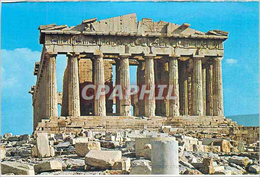 CPM Athenes Le Parthenon vue de l'O 