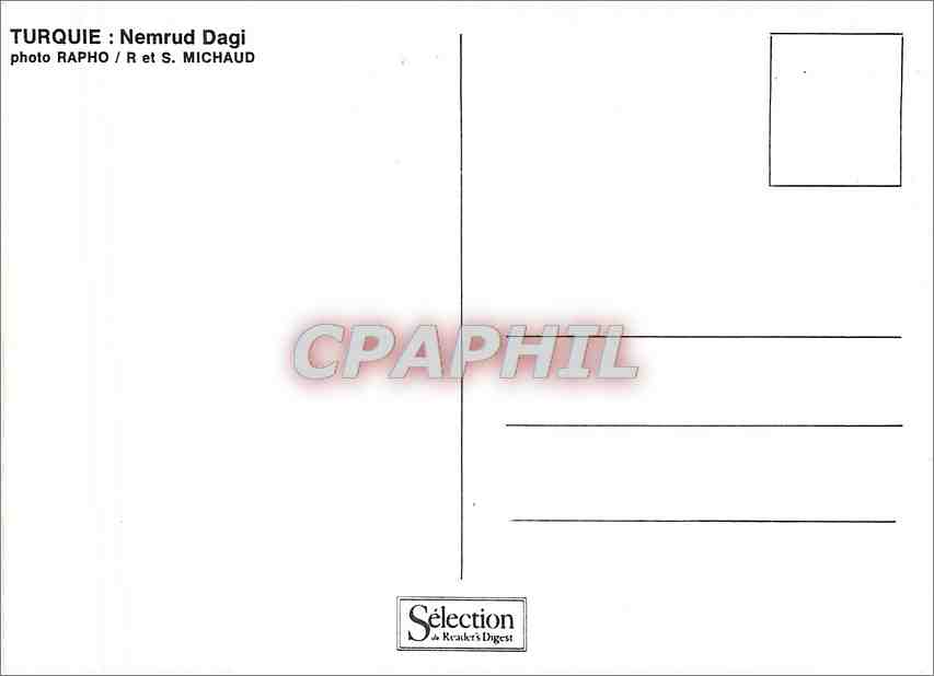 CPM Turquie Nemrud Dagi  — Verso