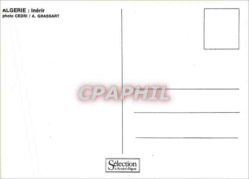 CPM Algerie Inerir  — Rückseite