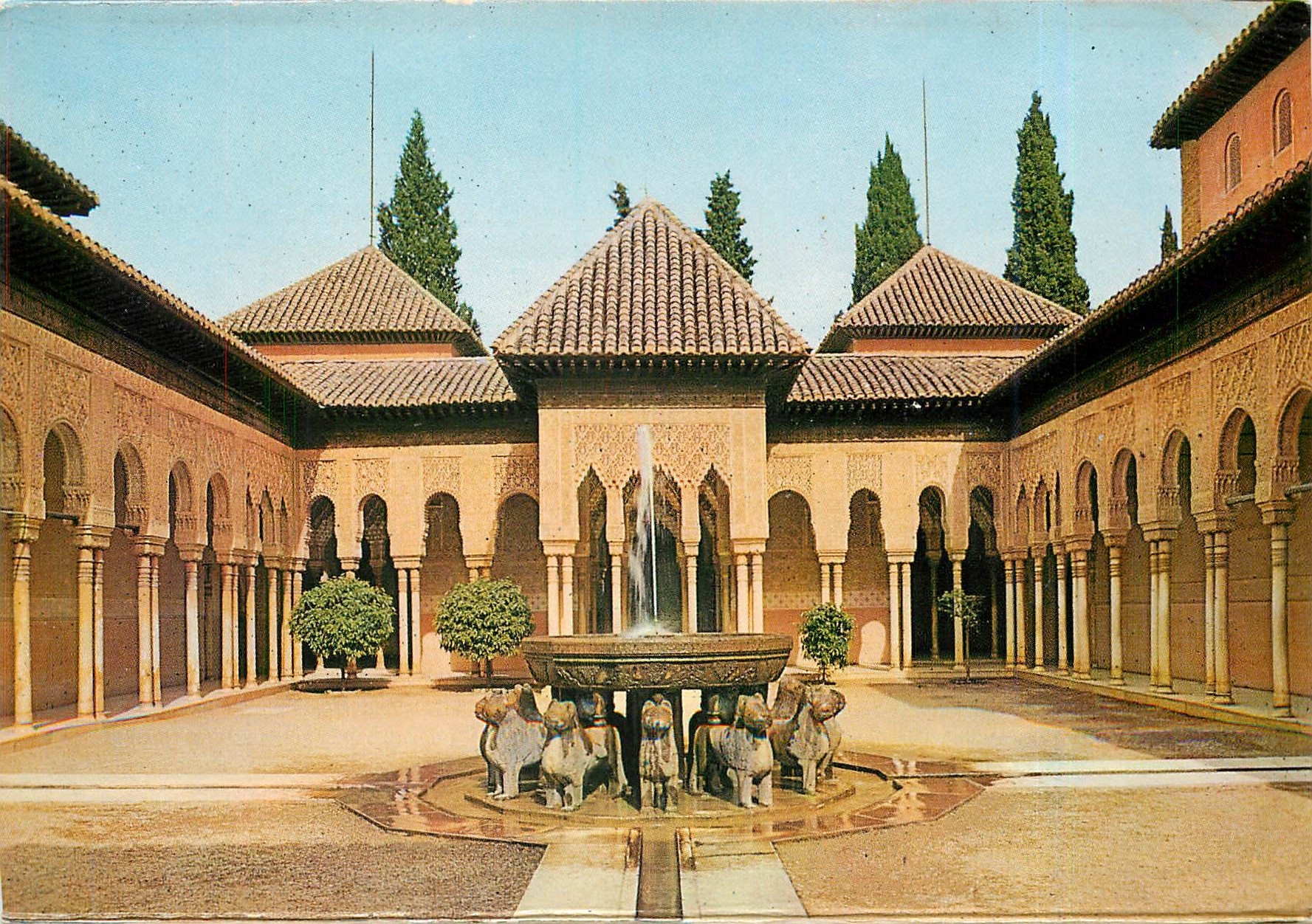 CPM Granada Alhambra Cour des Lions 