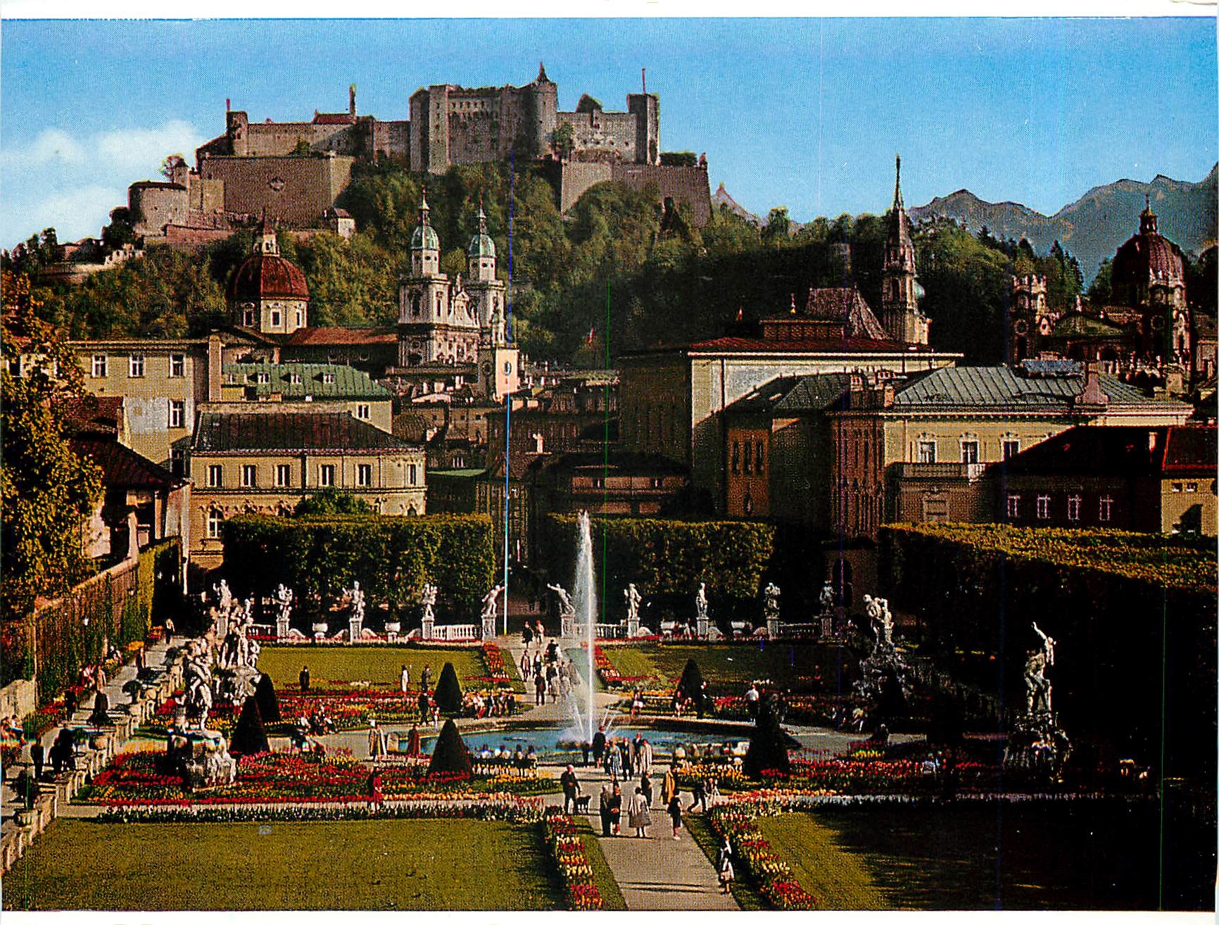 CPM Mirabellgarten das Kleinod der Festspielstadt Salzburg 