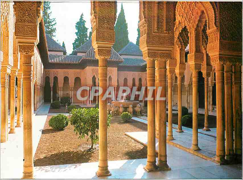 CPM Granada Alhambra Cour des Lions 