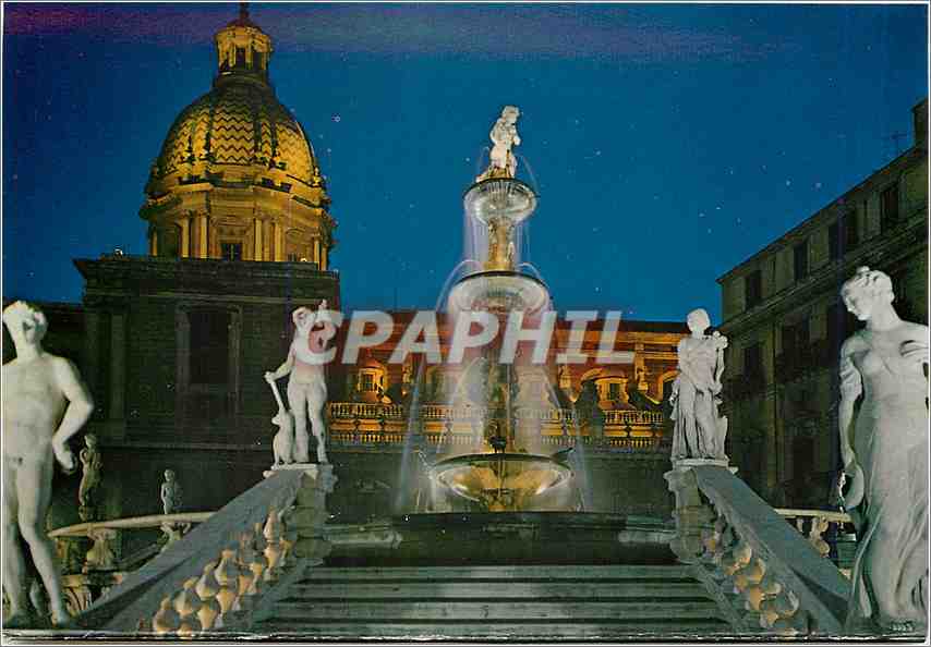 CPA Palermo Point de vue sur la Fontana Pretoria 