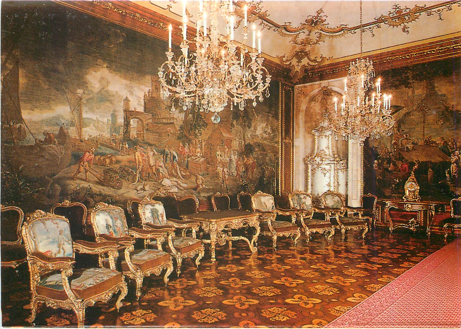 CPA Wien Schloss Schonbrunn Gobelinsalon 