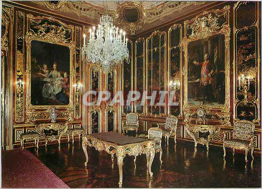 CPA Wien Schloss Schonbrunn Vieux laque Zimmer 