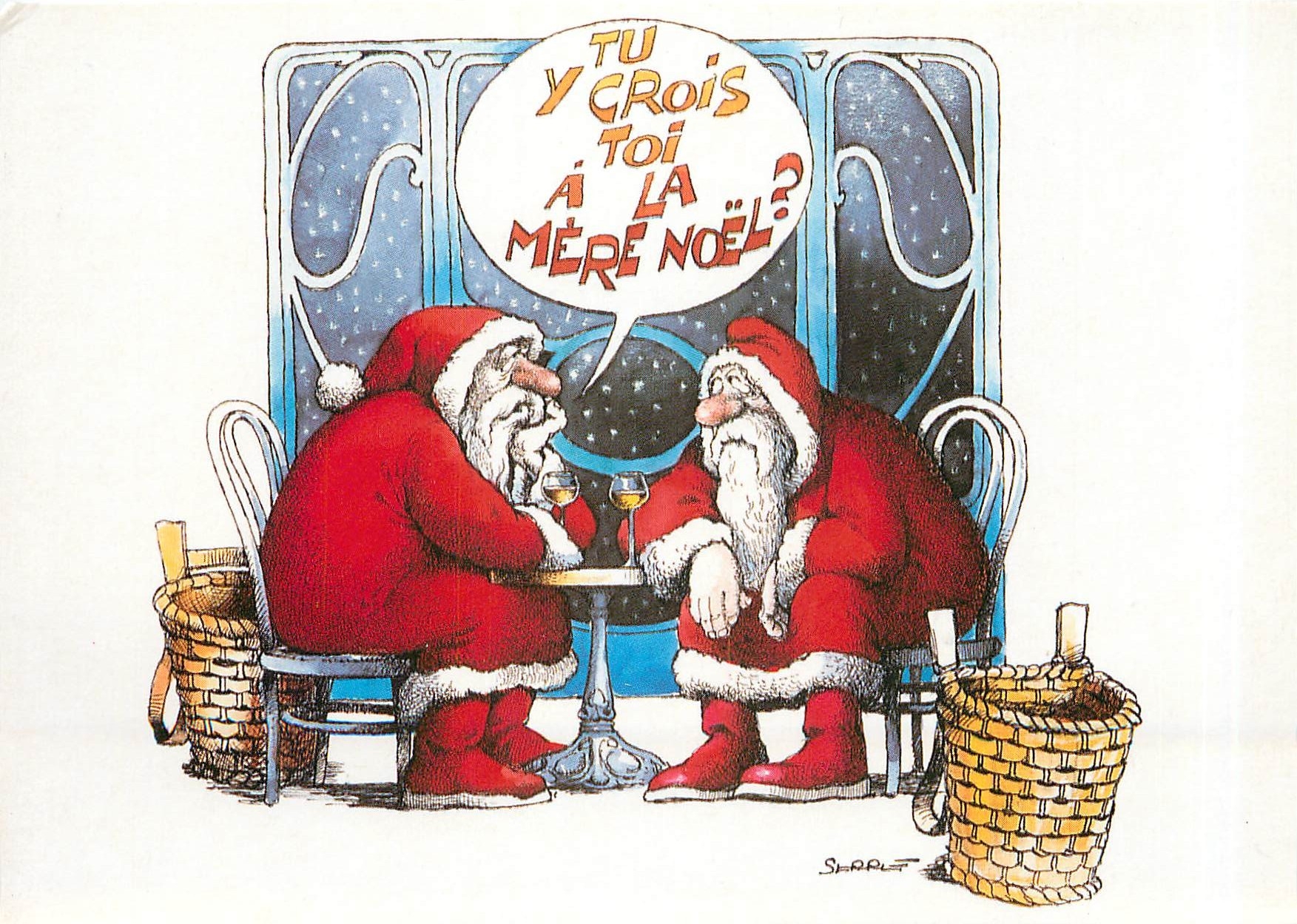 CPA Meilleurs Voeux Pere Noel