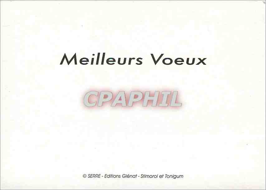 CPA Meilleurs Voeux Pere Noel — Rückseite