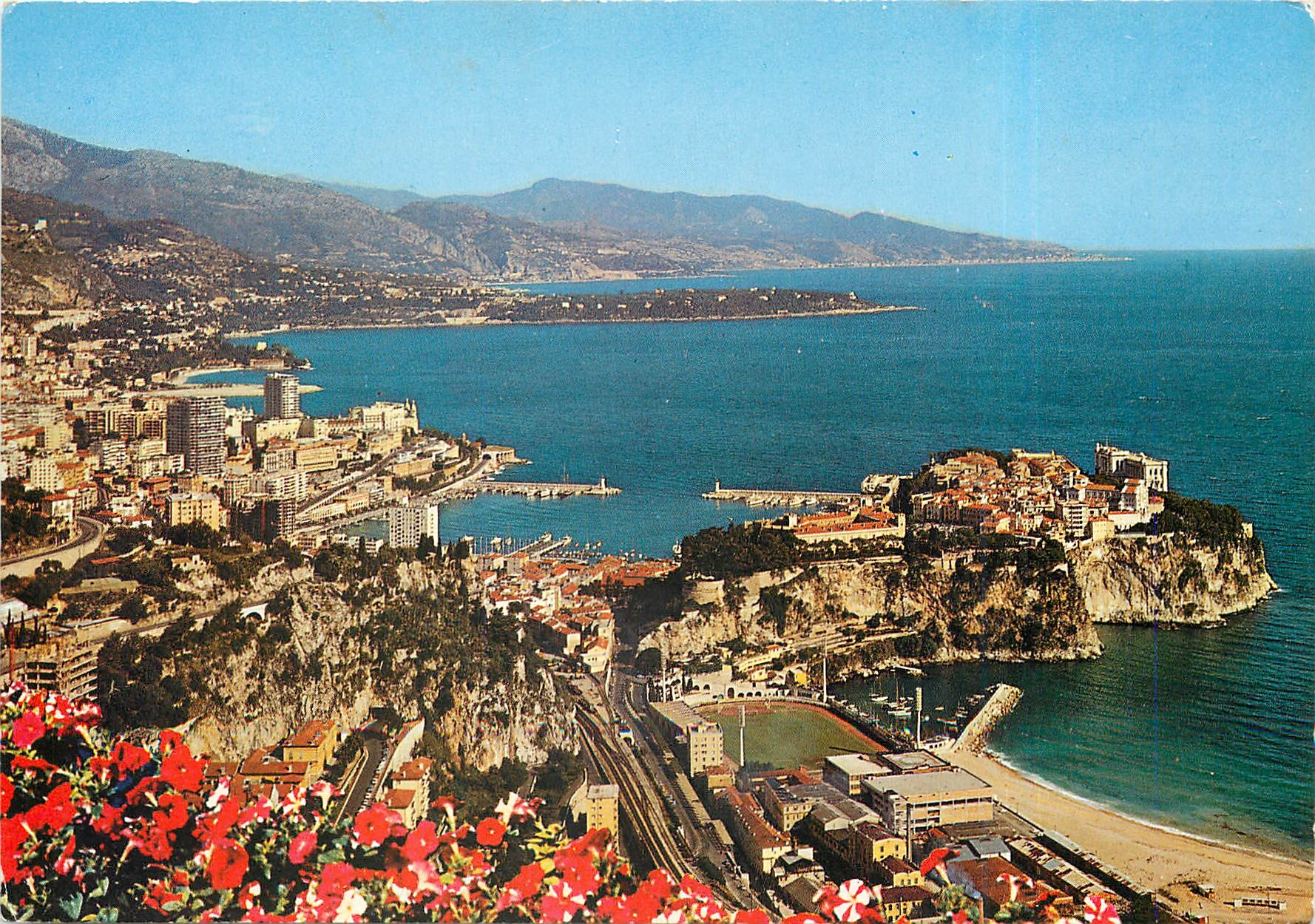 CPA La Cote d'Azur Principaute de Monaco Vue d'Ensemble 