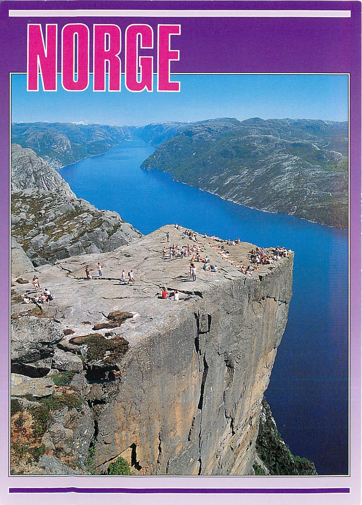 CPA Norge Norway Prekestolen i Lysefjorden 