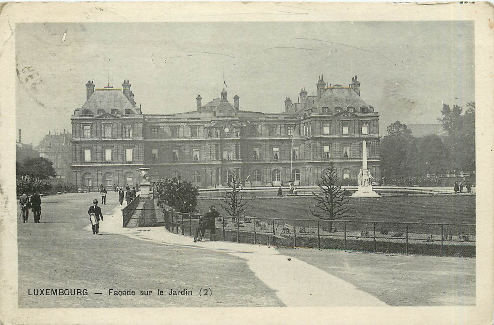 CPA Luxembourg Facade sur le Jardin 