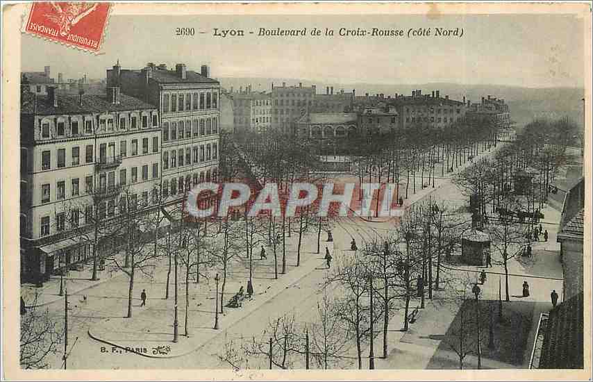CPA Lyon Boulevard de la Croix Rousse Cote Nord 