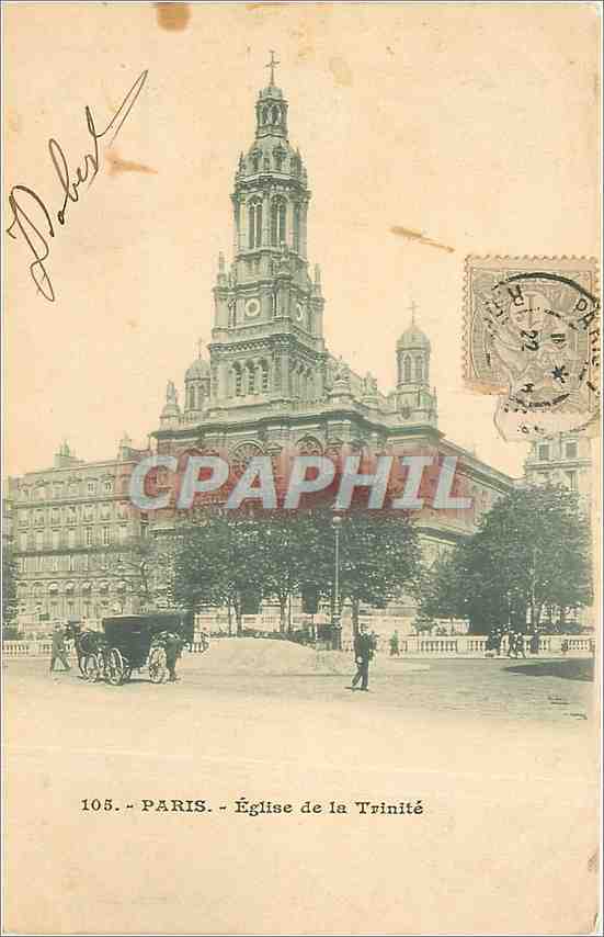 CPA Paris Eglise de la Trinite 
