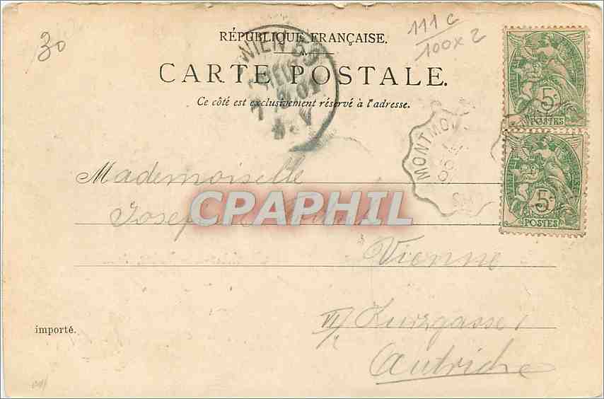 Le Lac, le Casino et le Pavillon Chinois — Enghien-les-Bains — Éditeur P. S. D. Erika 263 — Verso