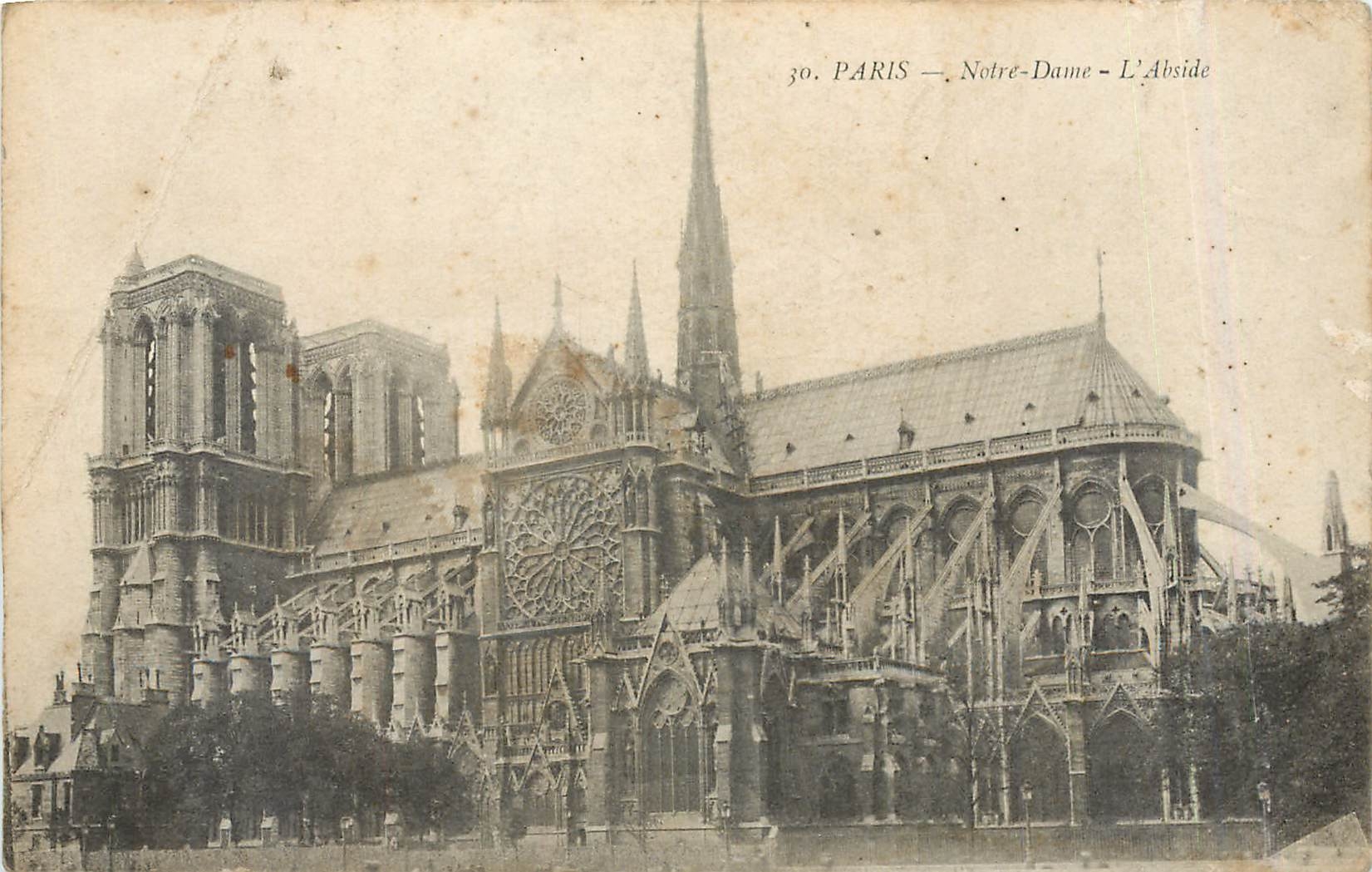 CPA Paris Notre Dame L'Abside 