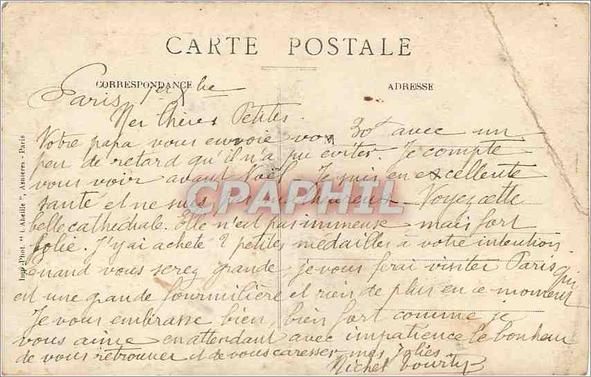 CPA Paris Notre Dame L'Abside  — Rückseite