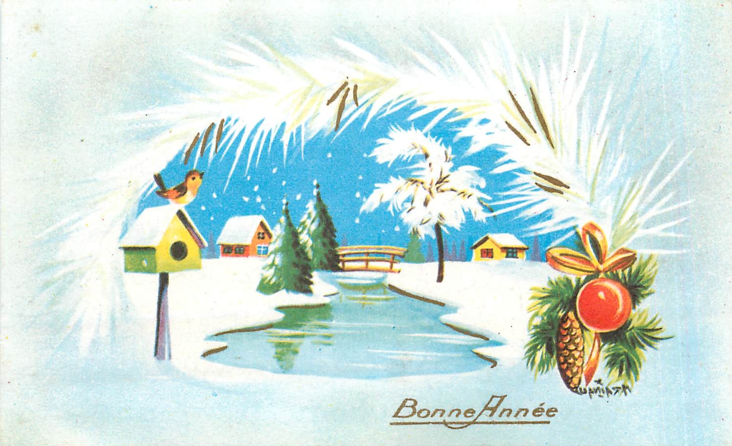 CPA Bonne Annee 