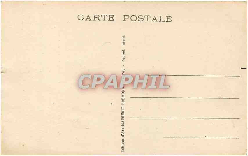 CPA Le Puy Basilique Cathedrale La Vierge Noire  — Rückseite