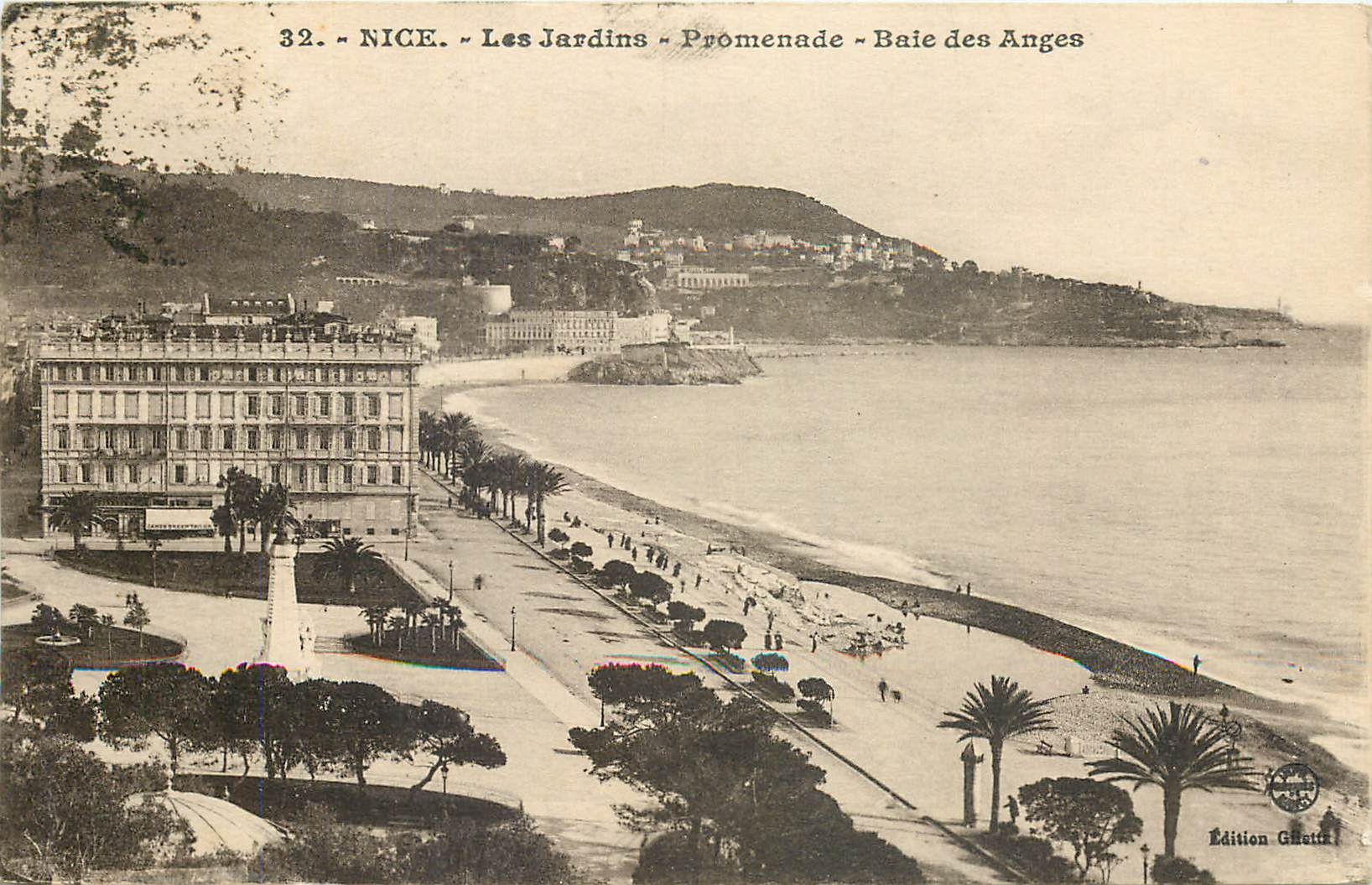 CPA Nice Le Jardins Promenade Baie des Anges 
