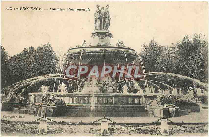 AIX-en-PROVENCE — Fontaine Monumentale — Collection Unie