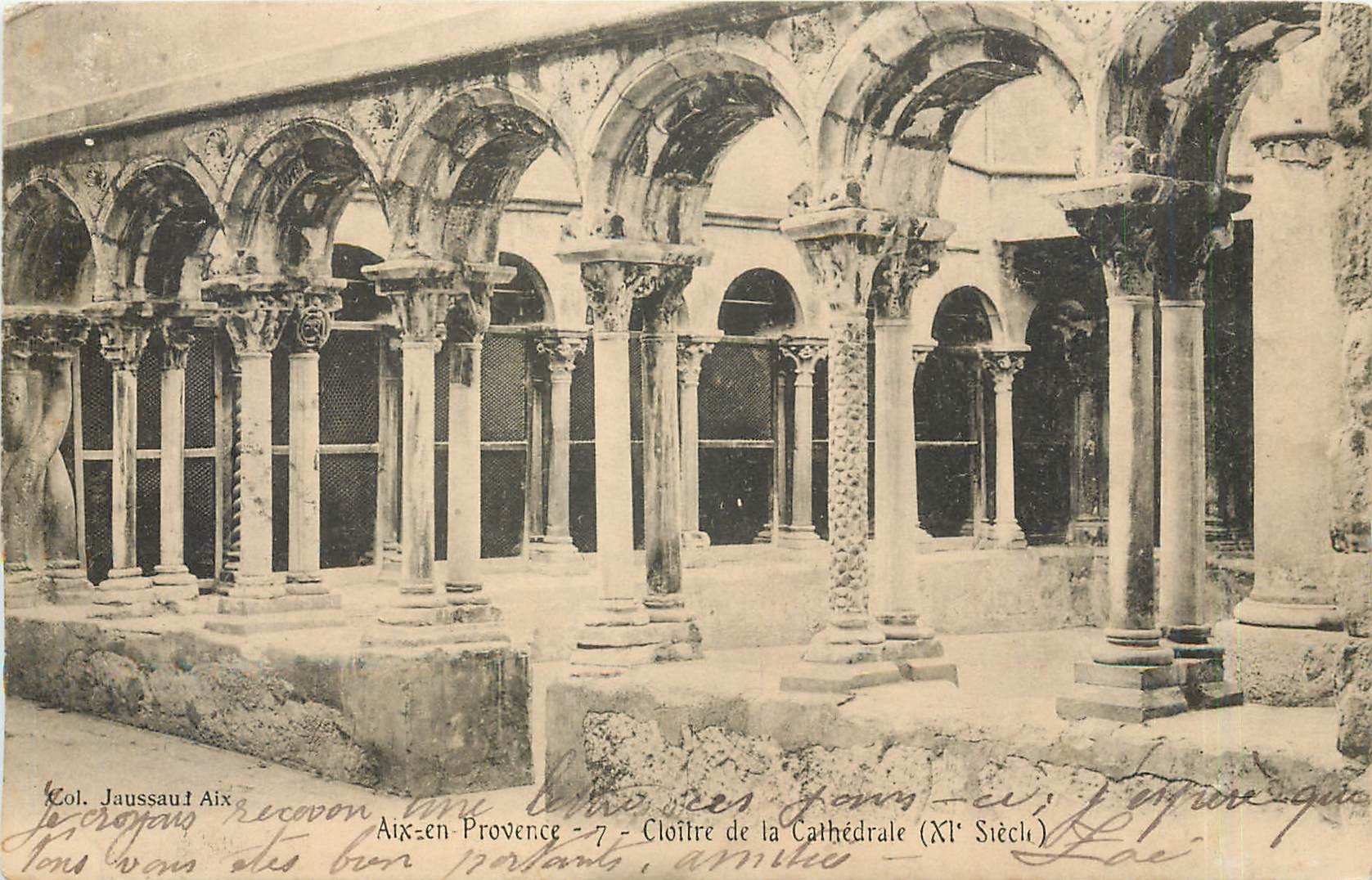 Aix-en-Provence — Cloître de la Cathédrale (XIe Siècle) — Col. Jaussaud