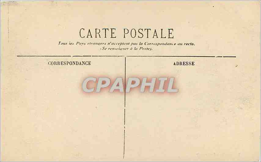 CPA Marseille Promenade du Prado Tramway — Rückseite