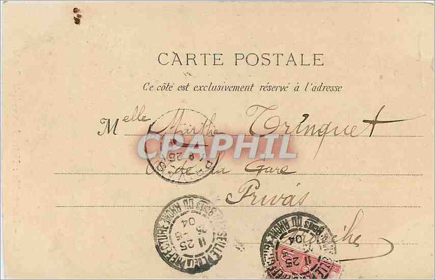 CPA Marseille Notre Dame de la Garde  — Rückseite