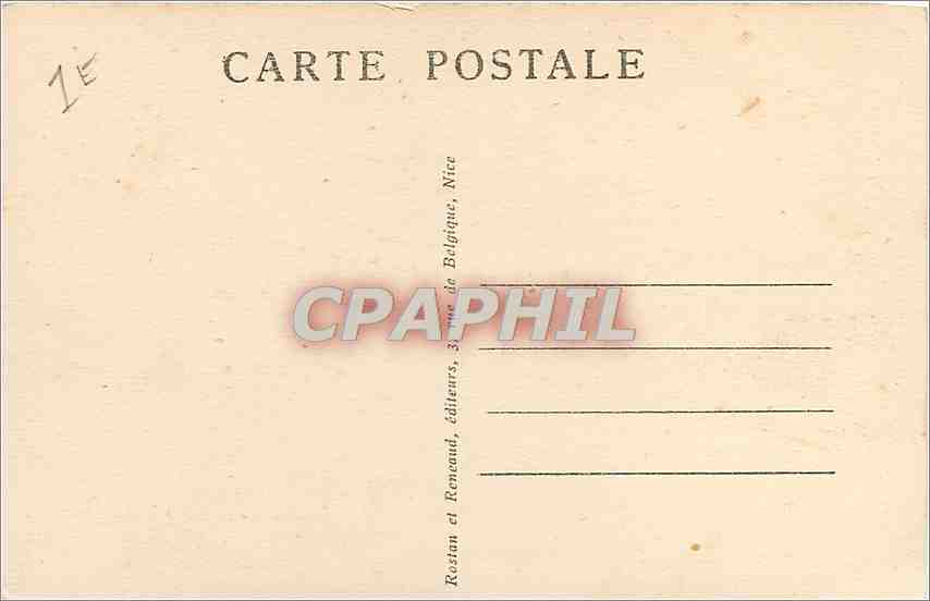 CPA Menton Ponte San Luigi Frontiera Italiana  — Rückseite