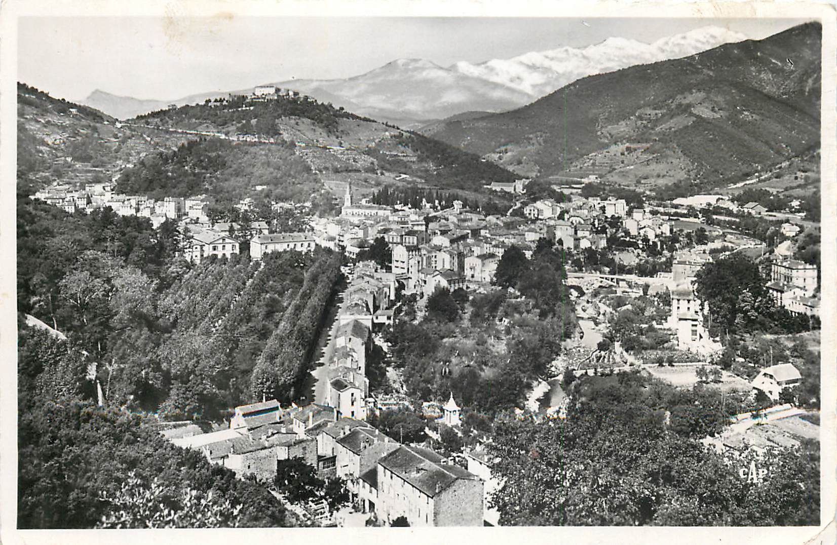 CPA Amelie les Bains Perle des Pyrenees Vue generale et massif du Canigou 