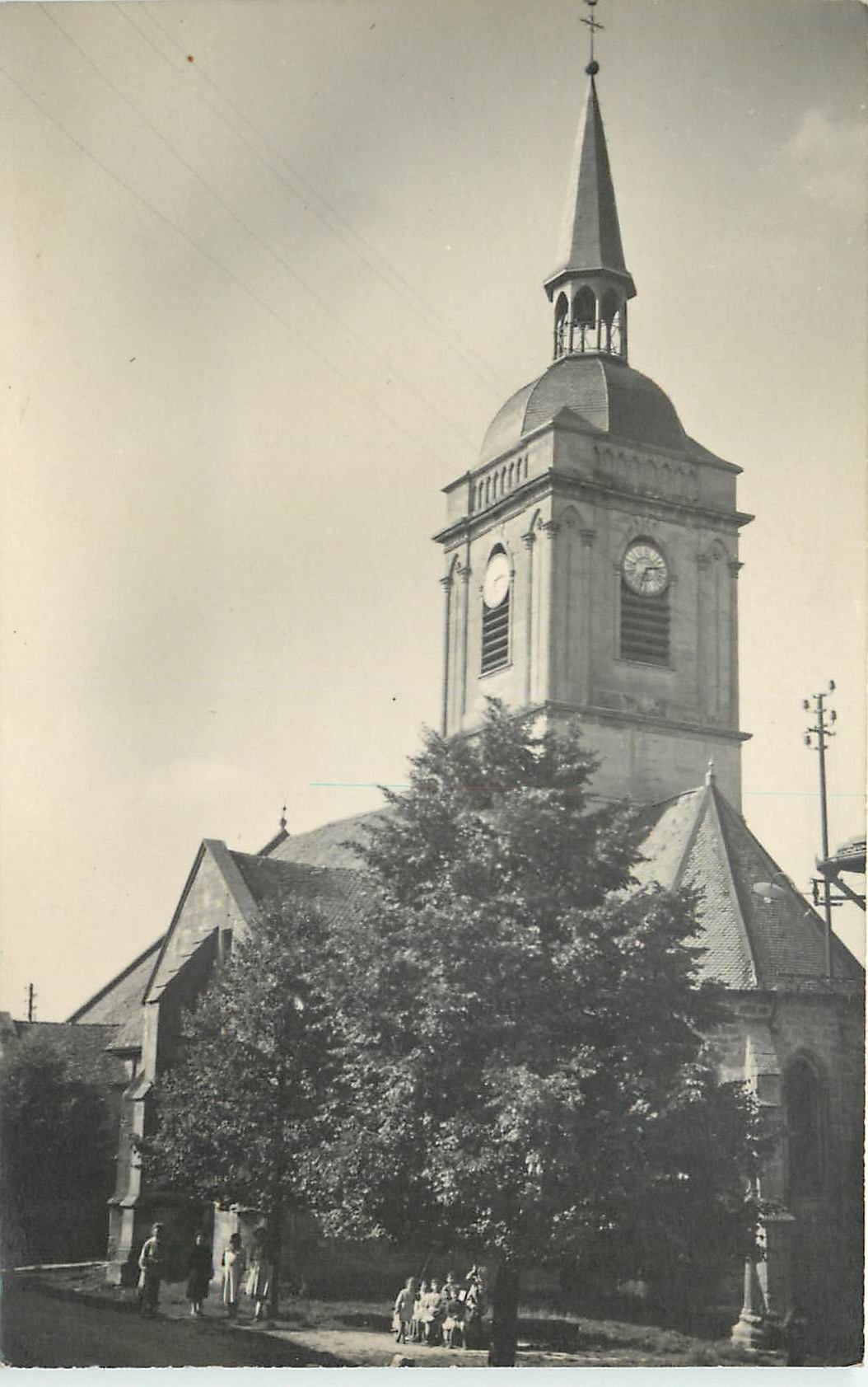CARTE PHOTO Clocher Eglise