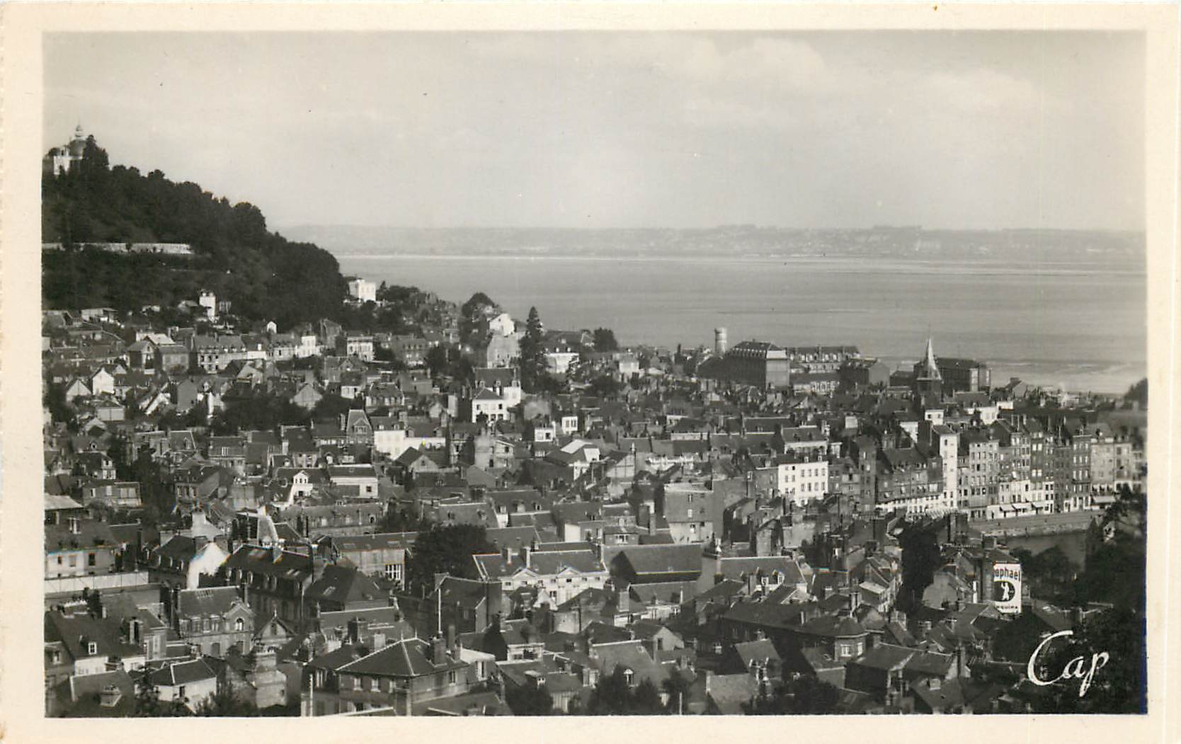 CPM Honfleur Panorama vers Honfleur et Le Havre 