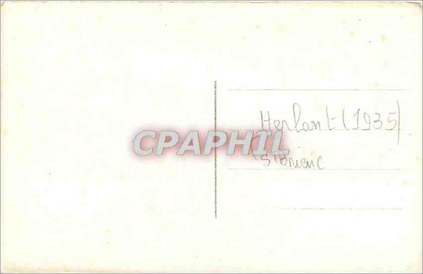 CARTE PHOTO Herlant 1935 St Brieuc — Rückseite