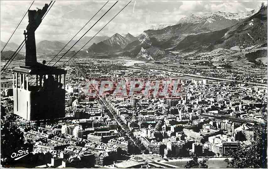 Grenoble — Vue générale prise de la Station Supérieure du Téléphérique — Éditions Orsas